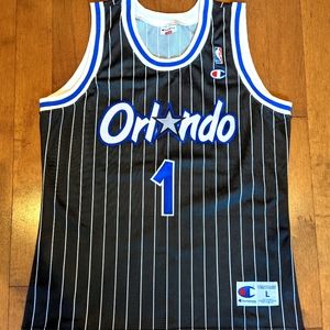 Champion Orlando Magic Jersey Penny Hardaway Size L - Vintage Deadstock